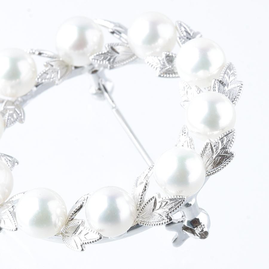 MIKIMOTO ミキモト 現行モデル 美品 パールブローチ PB-24BS MIKIMOTO ミキモト 現行モデル 美品 パールブローチ PB-24BS