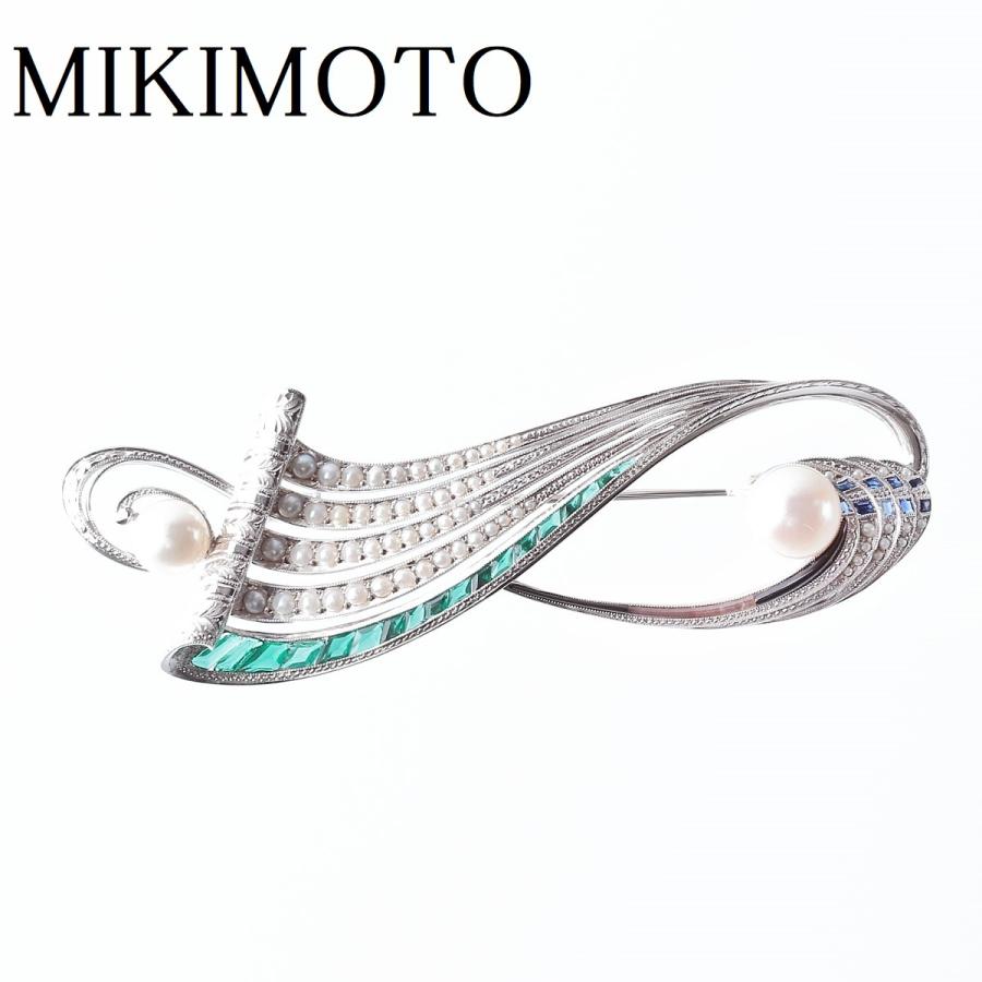 MIKIMOTO ミキモト アンティーク ブローチ パール カラー MIKIMOTO ミキモト アンティーク ブローチ パール カラー