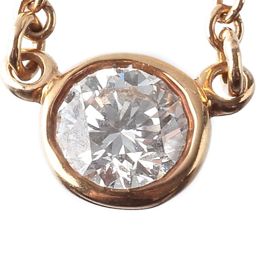TIFFANY&Co. ティファニー ダイヤネックレス バイザヤード 750YG