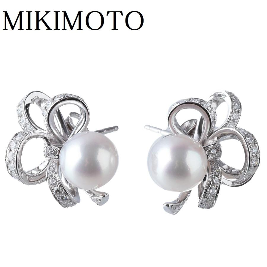 MIKIMOTO ミキモト 現行モデル ダイヤ パールピアス ジュ ドゥ MIKIMOTO ミキモト 現行モデル ダイヤ パールピアス ジュ ドゥ