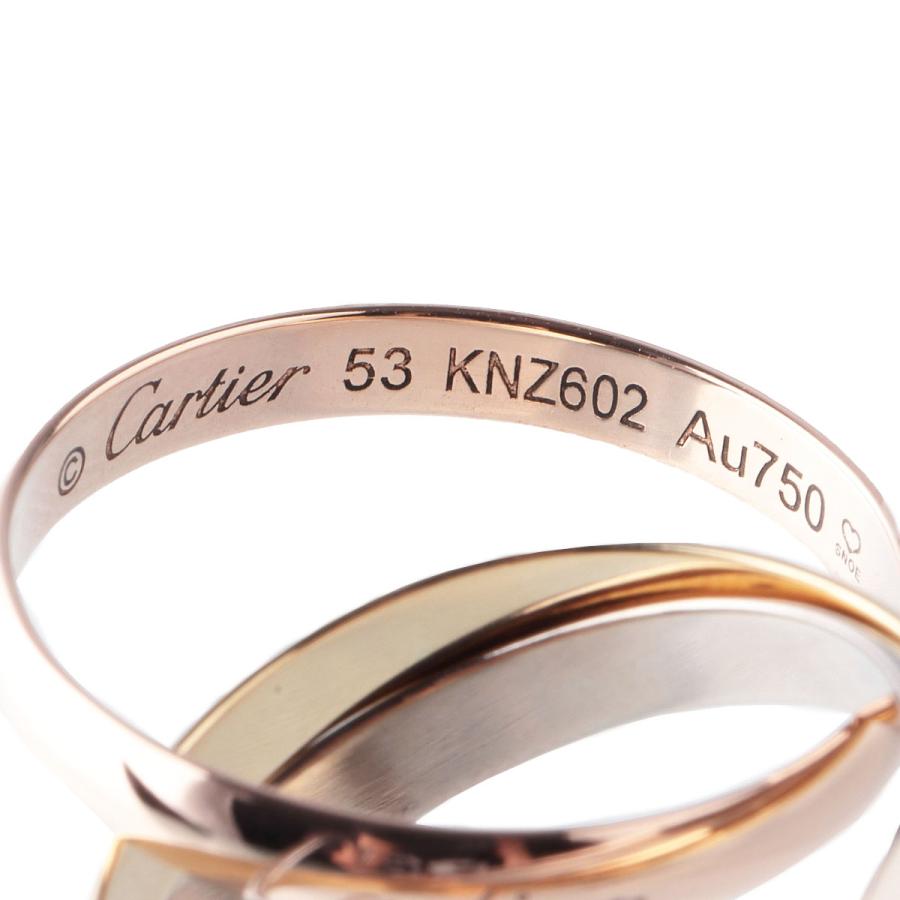 Cartier カルティエ 現行モデル トリニティ リング #53 SM AU750 