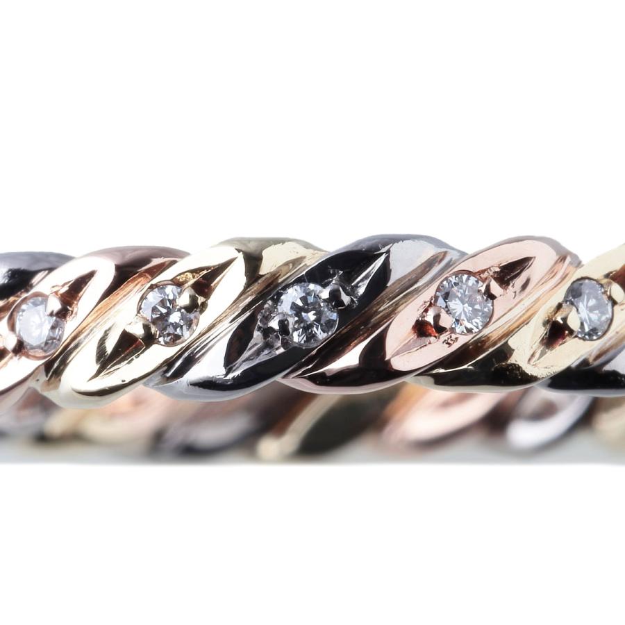 ディオール ツイスト ダイヤ リング 5PD 9号 スリーカラー 750 新品