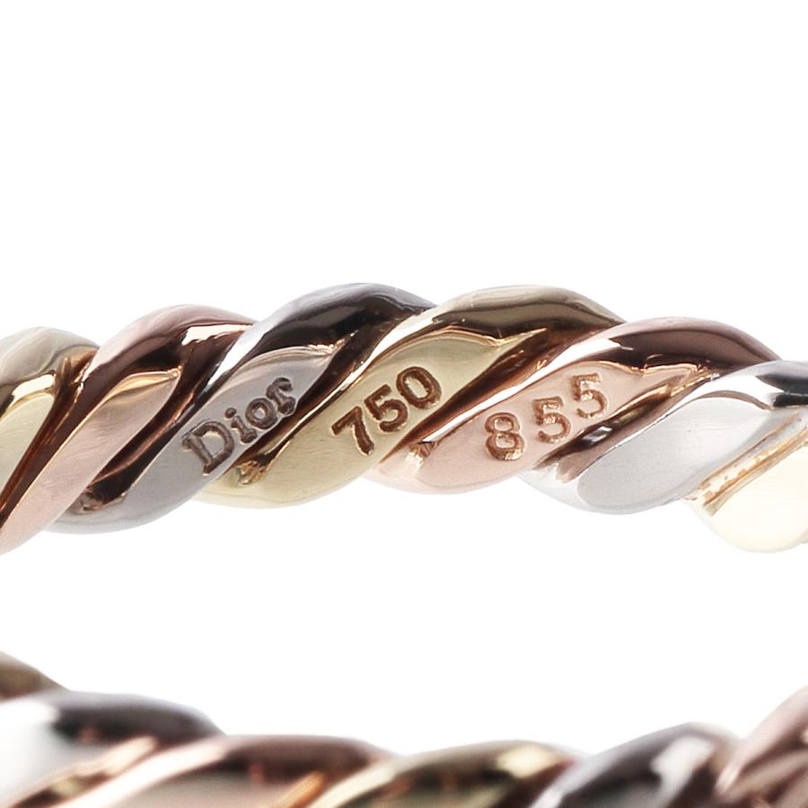 ディオール ツイスト ダイヤ リング 5PD 9号 スリーカラー 750 新品