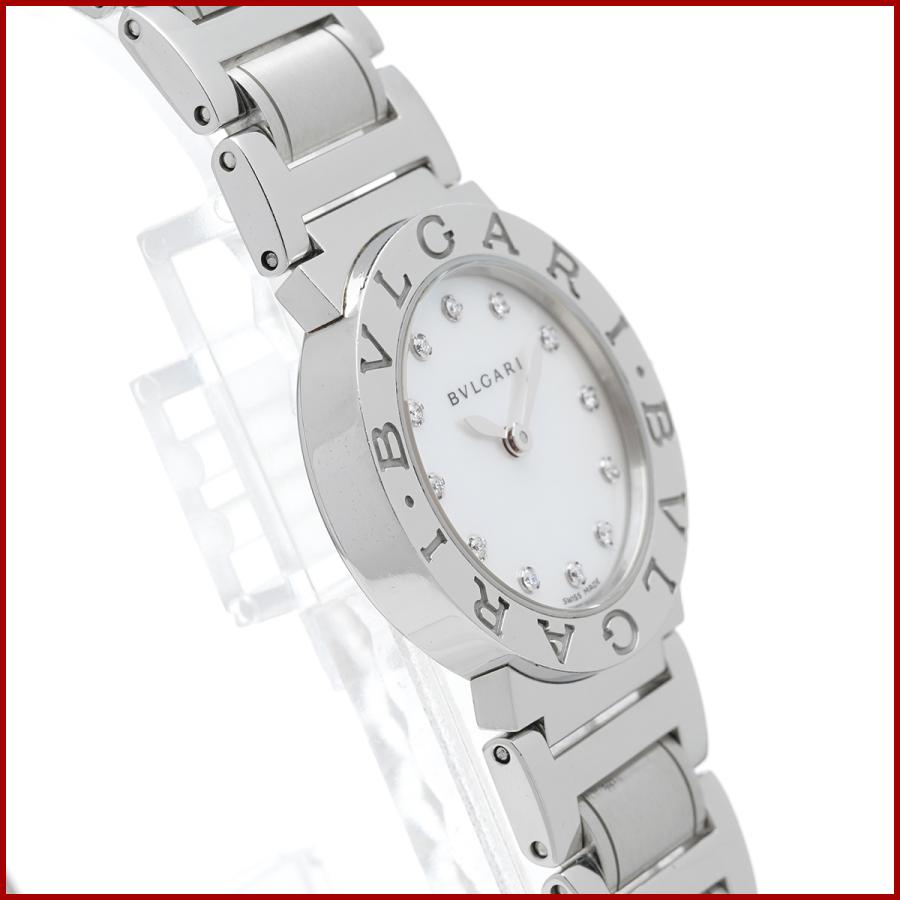 ブルガリ BVLGARI ブルガリブルガリ レディース 腕時計 BBL26S 12Pダイヤ ホワイトシェル文字盤 SS 腕周り16.5cm｜brand-viva｜03