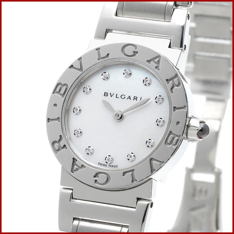 ブルガリ BVLGARI ブルガリブルガリ レディース 腕時計 BBL26S 12Pダイヤ ホワイトシェル文字盤 SS 腕周り16.5cm｜brand-viva｜04