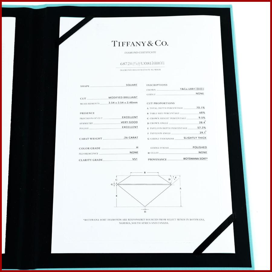 TIFFANY&Co.（ティファニー） スクエア プリンセスカット ノヴォ