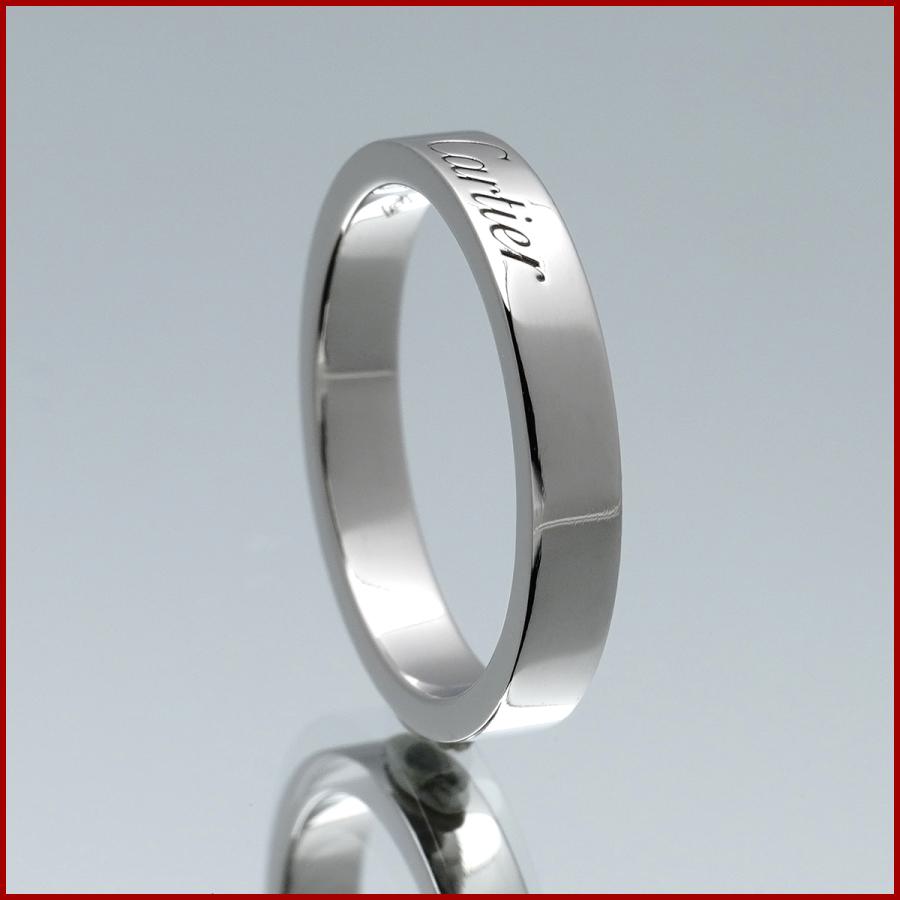C DE CARTIER カルティエ Cドゥ エングレーブド リング 指輪 Pt950 
