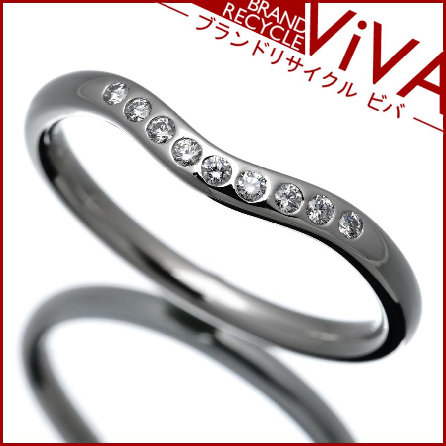 ティファニー カーブドバンドリング 3P ダイヤモンド プラチナ 【公式