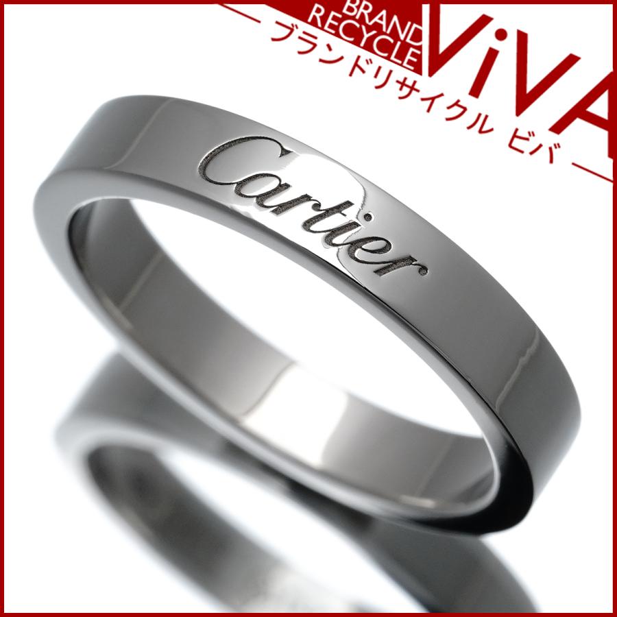 C DE CARTIER カルティエ Cドゥ エングレーブド リング 指輪 Pt950