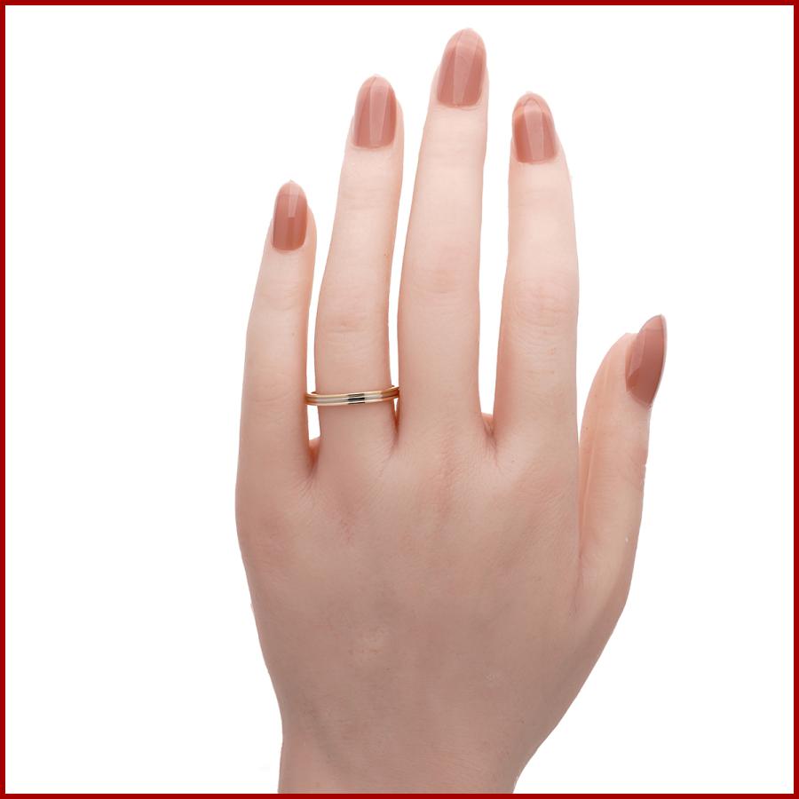 カルティエ　Cartier トリニティ　3カラーリング　k18 Cartier（カルティエ） リング トリニティ 指輪 スリーカラー 3連 K18