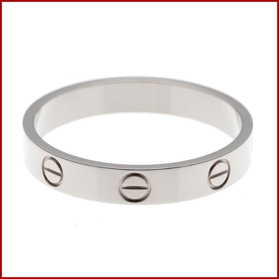 LOVE（Cartier） カルティエ ミニラブリング 指輪 K18WG 750 ホワイト