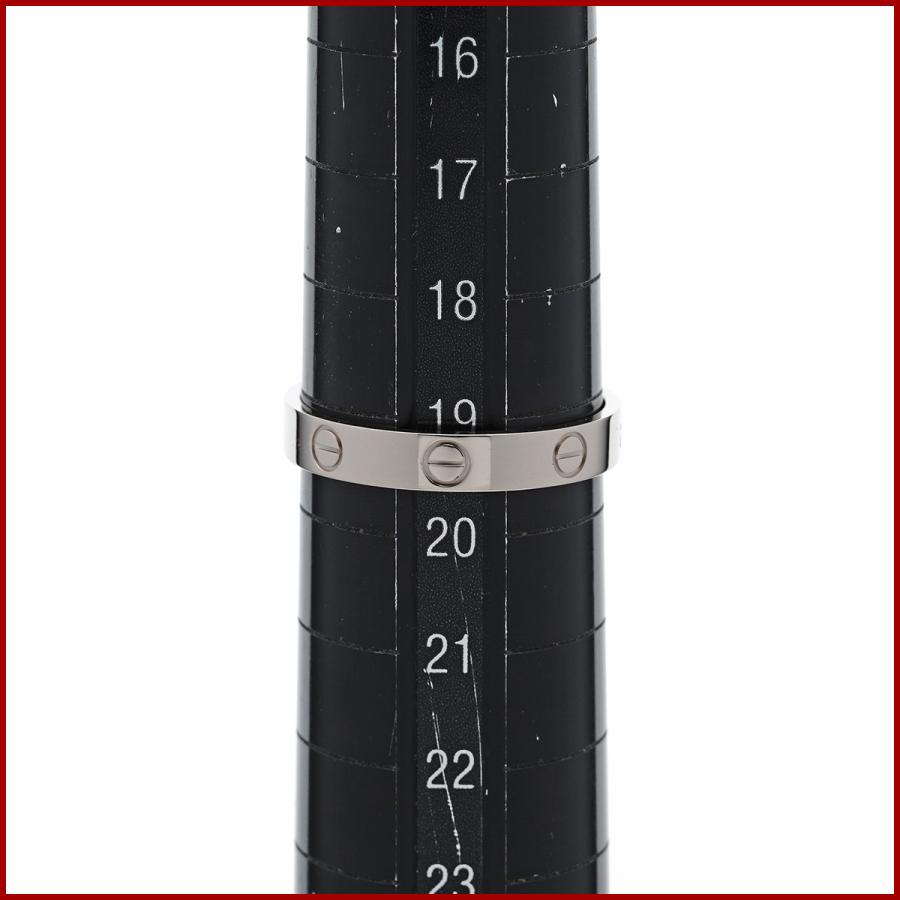 LOVE（Cartier） カルティエ ミニラブリング 指輪 K18WG 750 ホワイト
