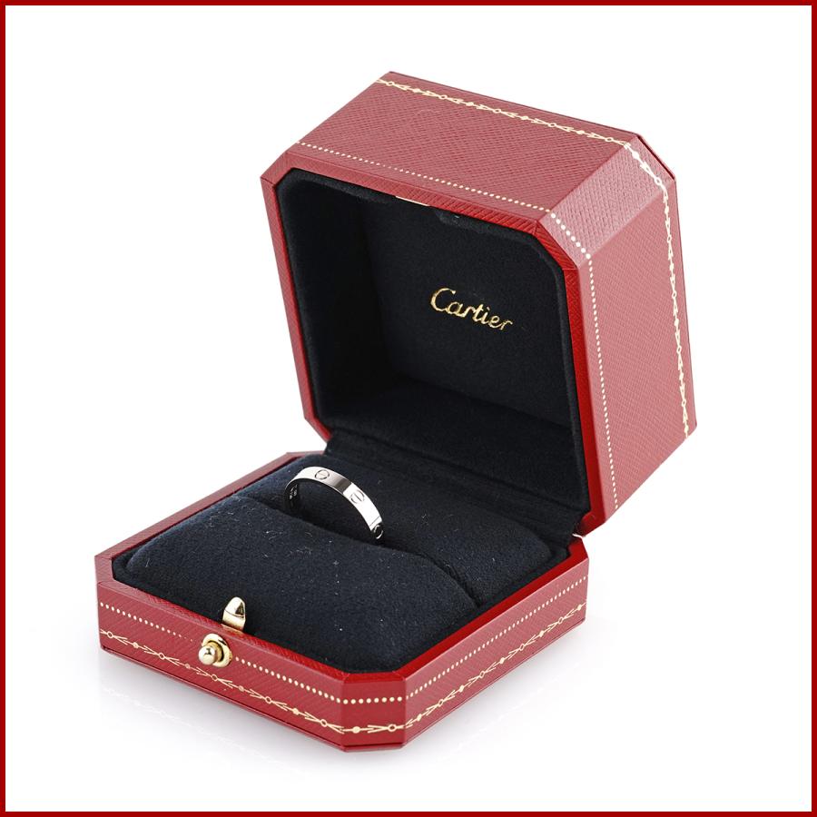 LOVE（Cartier） カルティエ ミニラブリング 指輪 K18WG 750 ホワイト