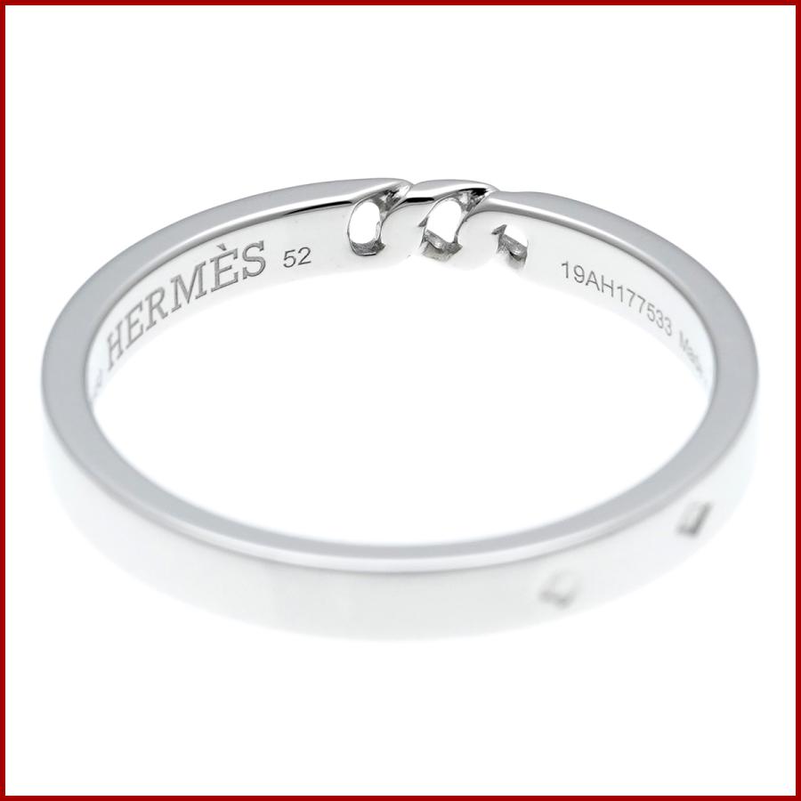 HERMES（エルメス） エヴァーセリエ チェーン リング 指輪 Pt950
