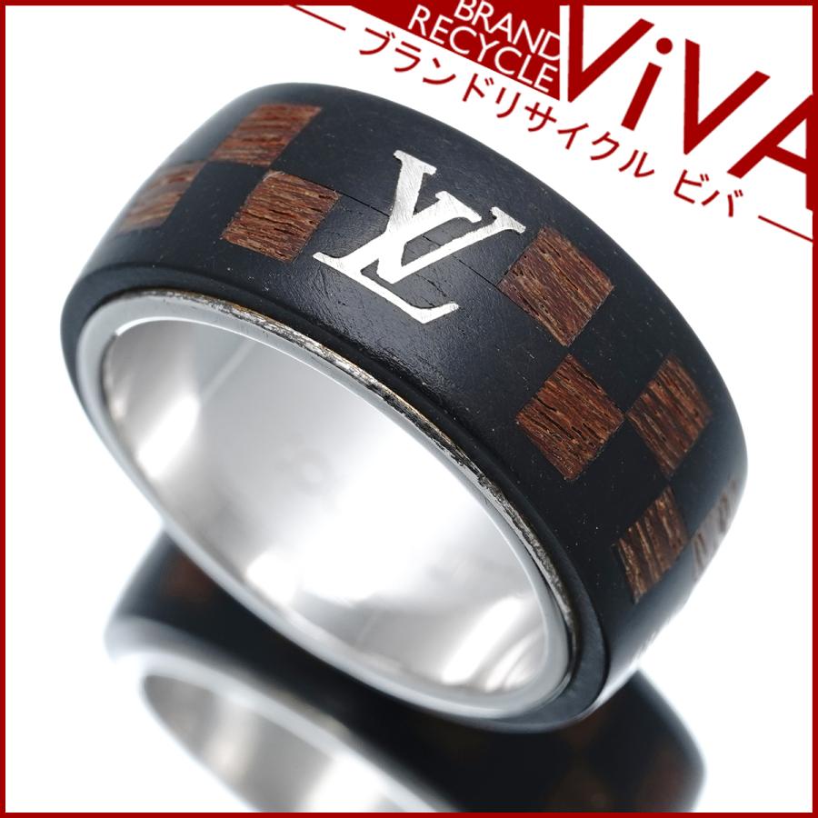 【極美品】ルイヴィトン 指輪 リング ベルトモチーフ モノグラム柄 M 希少 LOUIS VUITTON ルイヴィトン ナノグラムリング 指輪 ベルトモチーフ GP
