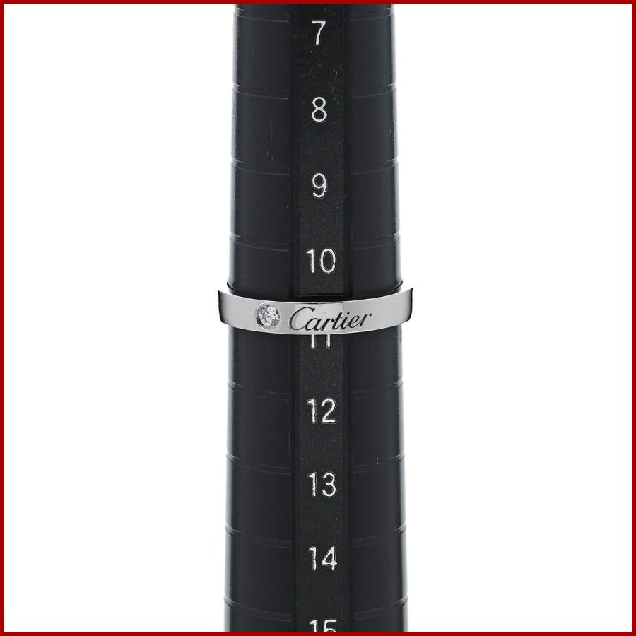 C DE CARTIER カルティエ Cドゥ エングレーブド ダイヤ 1石 リング