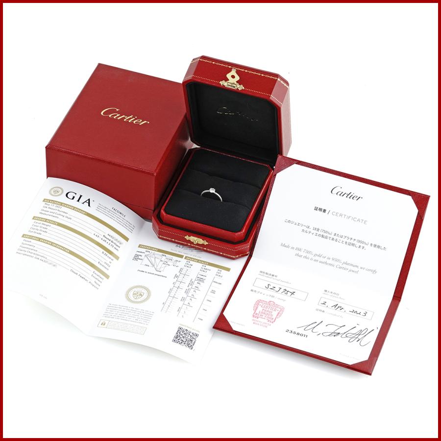 Cartier カルティエ ソリテールリング 47 7号 保証書 箱あり ETINCELLE DE CARTIER カルティエ エタンセル ダイヤモンド ソリテール