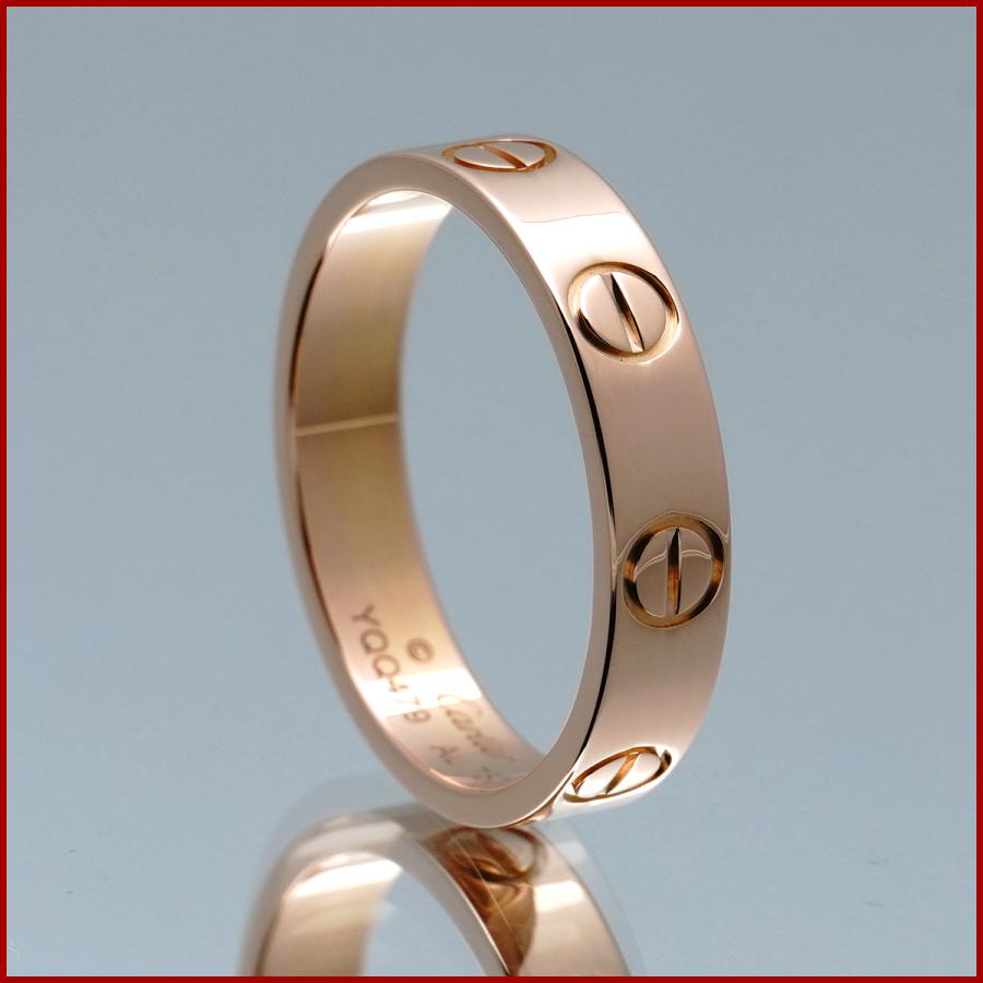 LOVE（Cartier） カルティエ LOVE ミニラブリング 指輪 K18PG ピンク