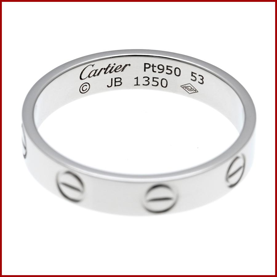LOVE（Cartier） カルティエ LOVE ミニラブリング 指輪 Pt950 プラチナ