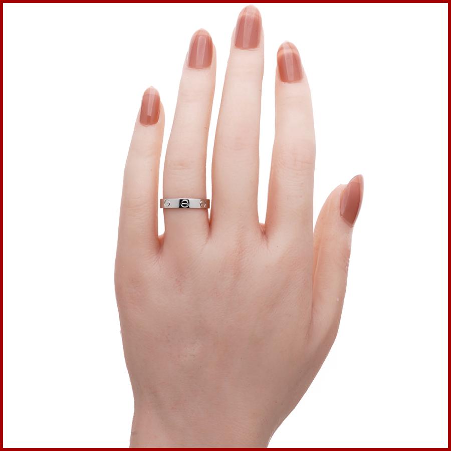 LOVE（Cartier） カルティエ LOVE ミニラブリング 指輪 Pt950 プラチナ