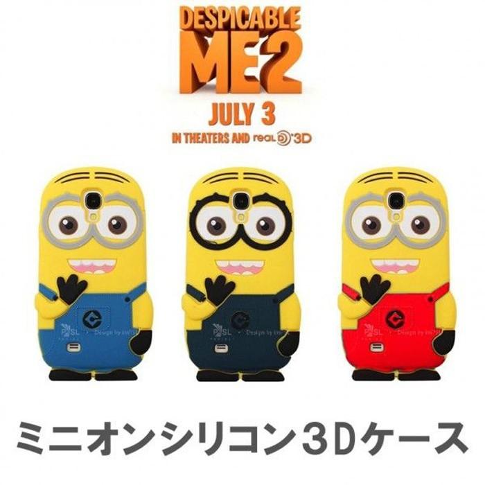 (メール便送料無料) (Galaxy Note3)  Minion Silicon 3D Case ミニオンシリコン3Dケース ★3色★｜brand1004love