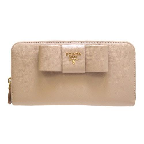 PRADA（プラダ） 長財布 財布 リボン ラウンドファスナー 1M0506 