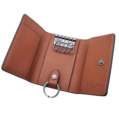 COACH（コーチ） キーケース メンズ 新作 新品 カーフ レザー メンズ