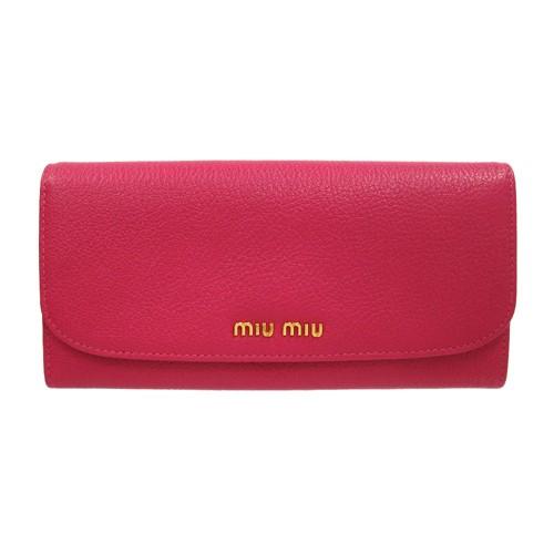 miu miu（ミュウミュウ） 財布 長財布 新作 二つ折り 5M1109 MADRAS
