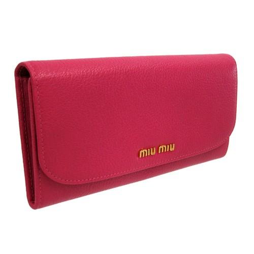 miu miu（ミュウミュウ） 財布 長財布 新作 二つ折り 5M1109 MADRAS 