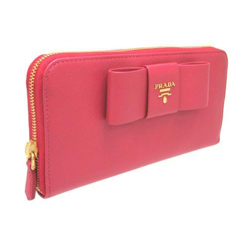 PRADA（プラダ） 財布 長財布 リボン ラウンドファスナー 1M0506 