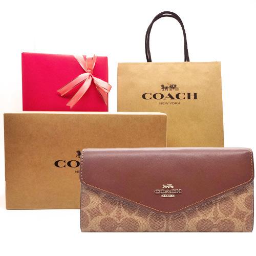 COACH（コーチ） 財布 長財布 新作 新品 シグネチャー レザー 二つ折り