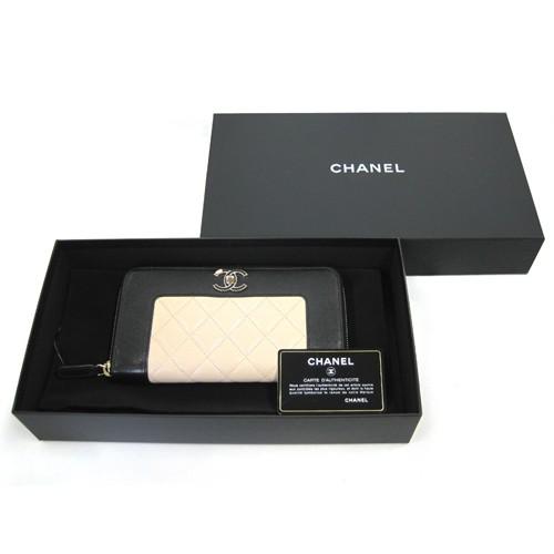 【美品級】CHANEL（シャネル）マドモアゼル　キャビアスキン　長財布　黒 CHANEL（シャネル） 並行輸入 長財布 キャビアスキン CHANEL LONG