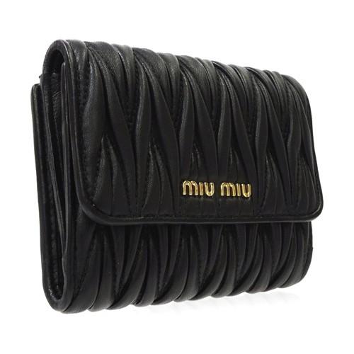 ミュウミュウ MIUMIU 長財布 新作 レディース 二つ折り財布 5MH523 NERO MATELASSE 新品 正規品｜brand｜02