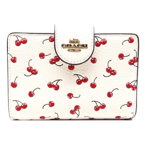 COACH（コーチ） 財布 サイフ 新作 新品 チェリー プリント レザー