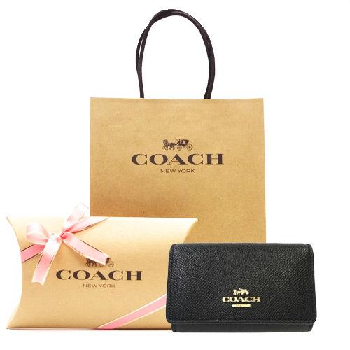 COACH（コーチ） キーケース 新作 新品 クロスグレイン レザー 76741
