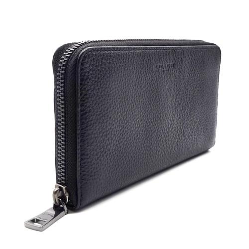 COACH（コーチ） 財布 新作 メンズ ファスナー長財布 カーフ レザー