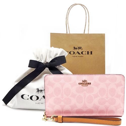 コーチ 長財布 ホワイト ローズ バラ 新品未使用 ラウンドファスナー COACH - 新品未使用コーチ長財布花柄ホワイトブラウンレザーレディース