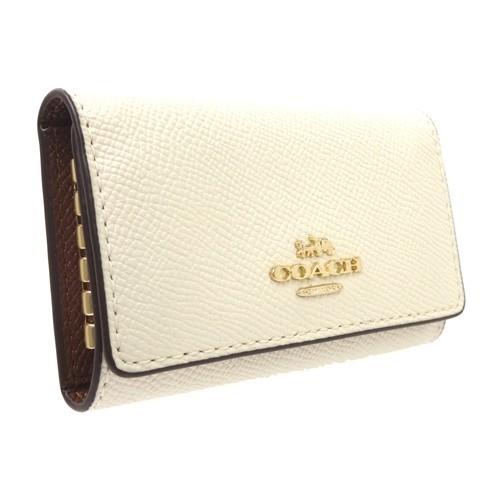 コーチ COACH キーケース 新作 新品 クロスグレイン レザー F-76741 