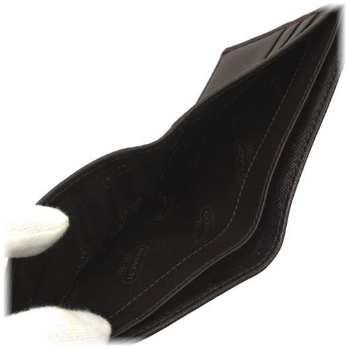 COACH（コーチ） 財布 オプアート レザー 二つ折り財布 74179 MAH