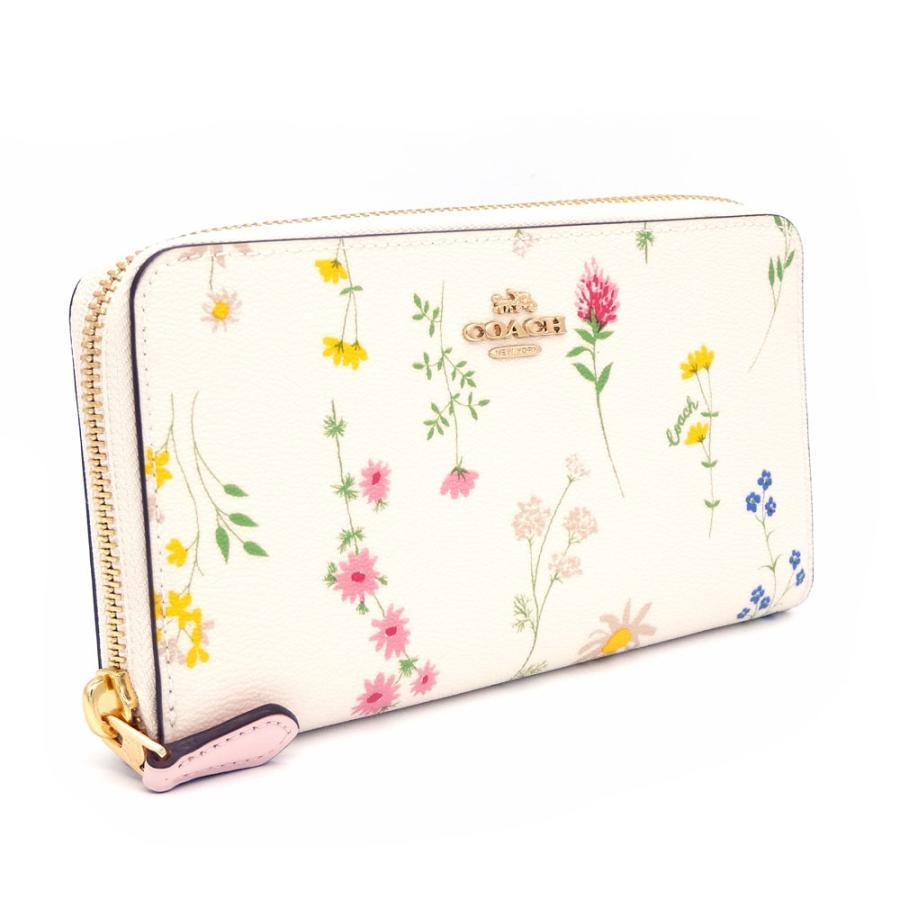 COACH（コーチ） 財布 新作 新品 花柄 フローラルプリント ファスナー