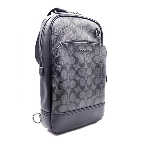 COACH ボディバッグ ショルダーバッグ グレー ロゴパターン 中古・古着通販】COACH (コーチ) ショルダーバッグ グレー｜ブランド