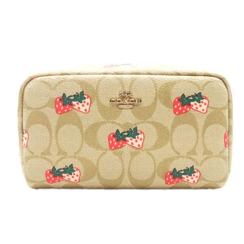 COACH コーチ ポーチ コスメティック 化粧ポーチ 新作 新品 シグネチャー ストロベリープリント CB604 IMOT4【コーチ 箱 紙袋付き ギフト包装無料】 :220525-143:ブランドグランセラー - 通販 - Yahoo!ショッピング