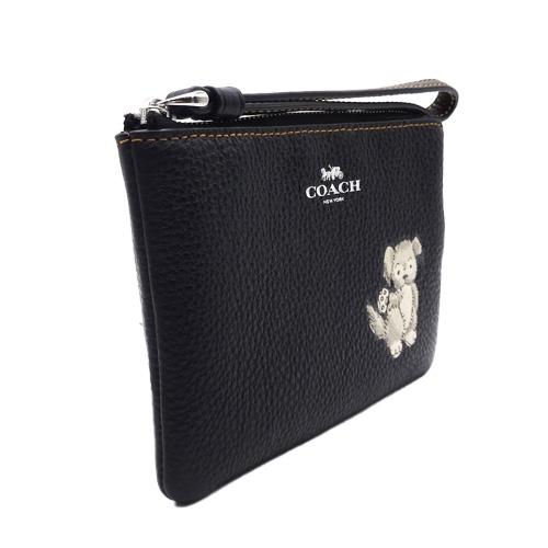 COACH（コーチ） ポーチ 小物入れ 新作 レザー ハッピー ドッグ 
