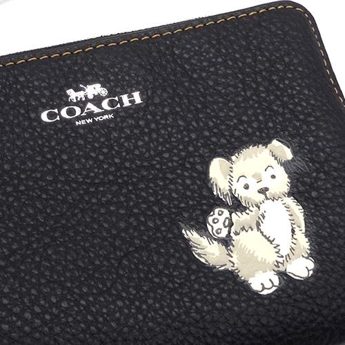 COACH（コーチ） ポーチ 小物入れ 新作 レザー ハッピー ドッグ