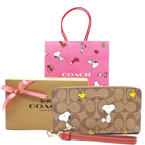 コーチ COACH 財布 新作 新品 シグネチャー スヌーピー PEANUTS 