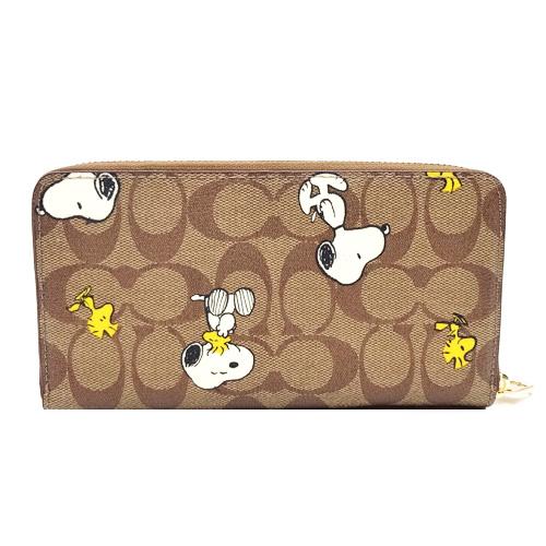 コーチ COACH 財布 新作 新品 シグネチャー スヌーピー PEANUTS ラウンドファスナー長財布 CE-705 IMT10【コーチ箱 ショップ袋付き ギフト包装無料 】｜brand｜04