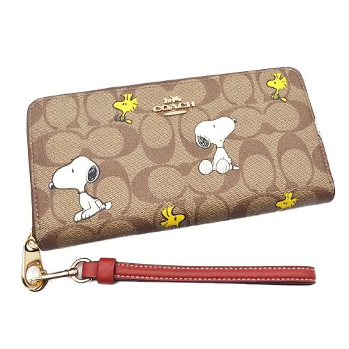 コーチ COACH 財布 新作 新品 シグネチャー スヌーピー PEANUTS ラウンドファスナー長財布 CE-705 IMT10【コーチ箱 ショップ袋付き ギフト包装無料 】｜brand｜05