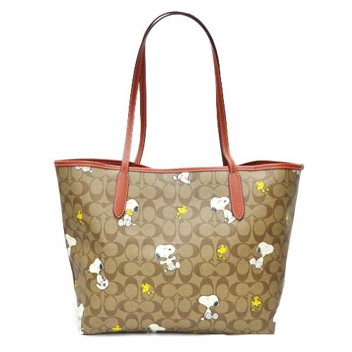 COACH（コーチ） バック 新作 新品 シグネチャー スヌーピー PEANUTS 