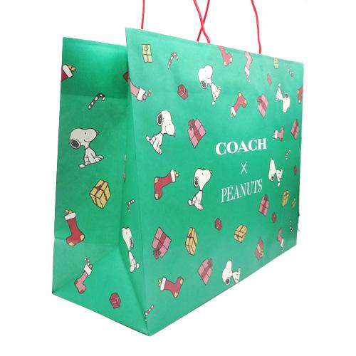 COACH（コーチ） 紙袋 ショップバッグ PEANUTS スヌーピー Mサイズ