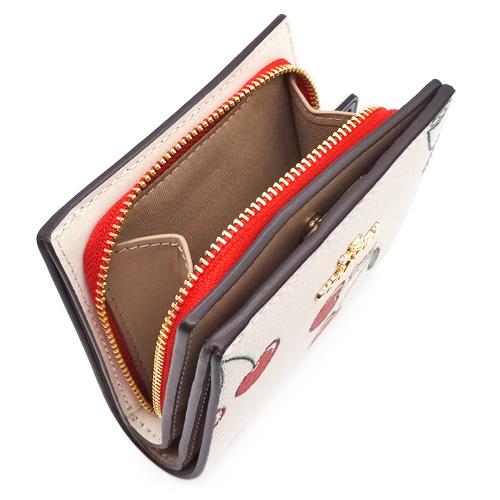 [新品未使用]COACH コーチ　チェリー柄 二つ折り財布 COACH（コーチ） 二つ折り財布 ミニ財布 アウトレット チェリー